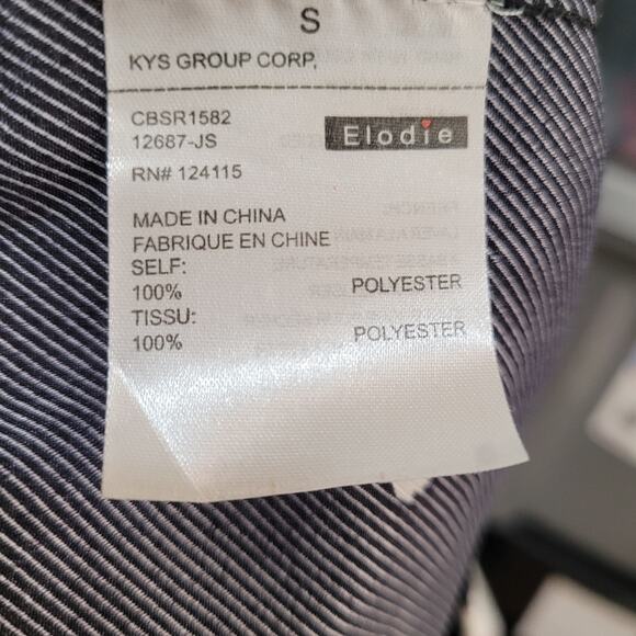 Elodie black dainty floral Aline pull on midi skirt Size small Romantic Girly - Picture 7 of 8